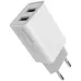Мережевий зарядний пристрій ColorWay 2USB AutoID 2.1A 10W White (CW-CHS015-WT)