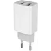 Мережевий зарядний пристрій ColorWay 2USB AutoID 2.1A 10W White (CW-CHS015-WT)
