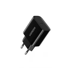 Мережевий зарядний пристрій UGREEN CD137 Fast Charging Power Adapter with PD QC4.0 20W 3A Black (10191)