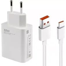 Мережевий зарядний пристрій Xiaomi 33W Charging Combo Type-A White + USB-C (BHR6039EU)