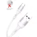 Кабель SkyDolphin S06T LED Smart Power Type-C 3A/1m білий