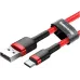 Кабель Baseus USB3.1 AM-Type-C M, 0.5 м, 60W, durable nylon CATKLF-A09 Червоний