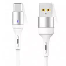 Кабель SkyDolphin S06T LED Smart Power Type-C 3A/1m білий