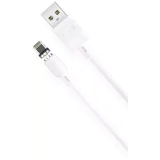 Кабель XO Lightning NB187 PVC Magnetic 2.1A 1m White