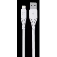 Кабель MakeFuture USB to Lightning 2.4A White (MCB-LP1WH)