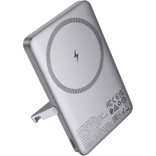 Повербанк Hoco Q36 Sunlight PD20W Magnetic з підставкою (5000 mAh) Metal Grey (714986)