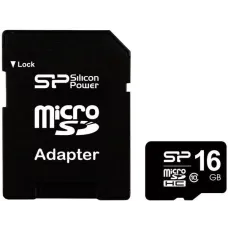 Карта пам'яті Silicon Power 16 GB microSDHC Class 10 + SD adapter SP016GBSTH010V10-SP