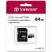 Карта пам'яті Transcend 64 GB microSDXC UHS-I 350V High Endurance + SD Adapter (TS64GUSD350V)