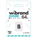 Карта пам'яті micro-SDHC Wibrand 64Gb class10 no adapter SD