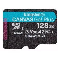 Карта пам'яті Kingston 128 GB microSDXC Canvas Go! Plus UHS-I U3 V30 A2 Class 10 (SDCG4/128GBSP)