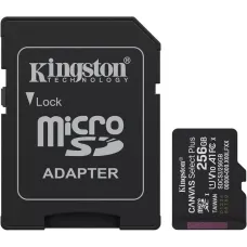Карта пам'яті Kingston 256 GB microSDXC Canvas Select Plus Gen3 + SD-adapter (SDCS3/256GB)