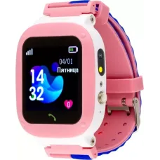 Дитячий смарт годинник AmiGo GO004 Splashproof Camera+LED Pink