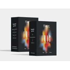 Вугілля кокосове для кальяну Tiaga Iris 25 мм 72 кубика