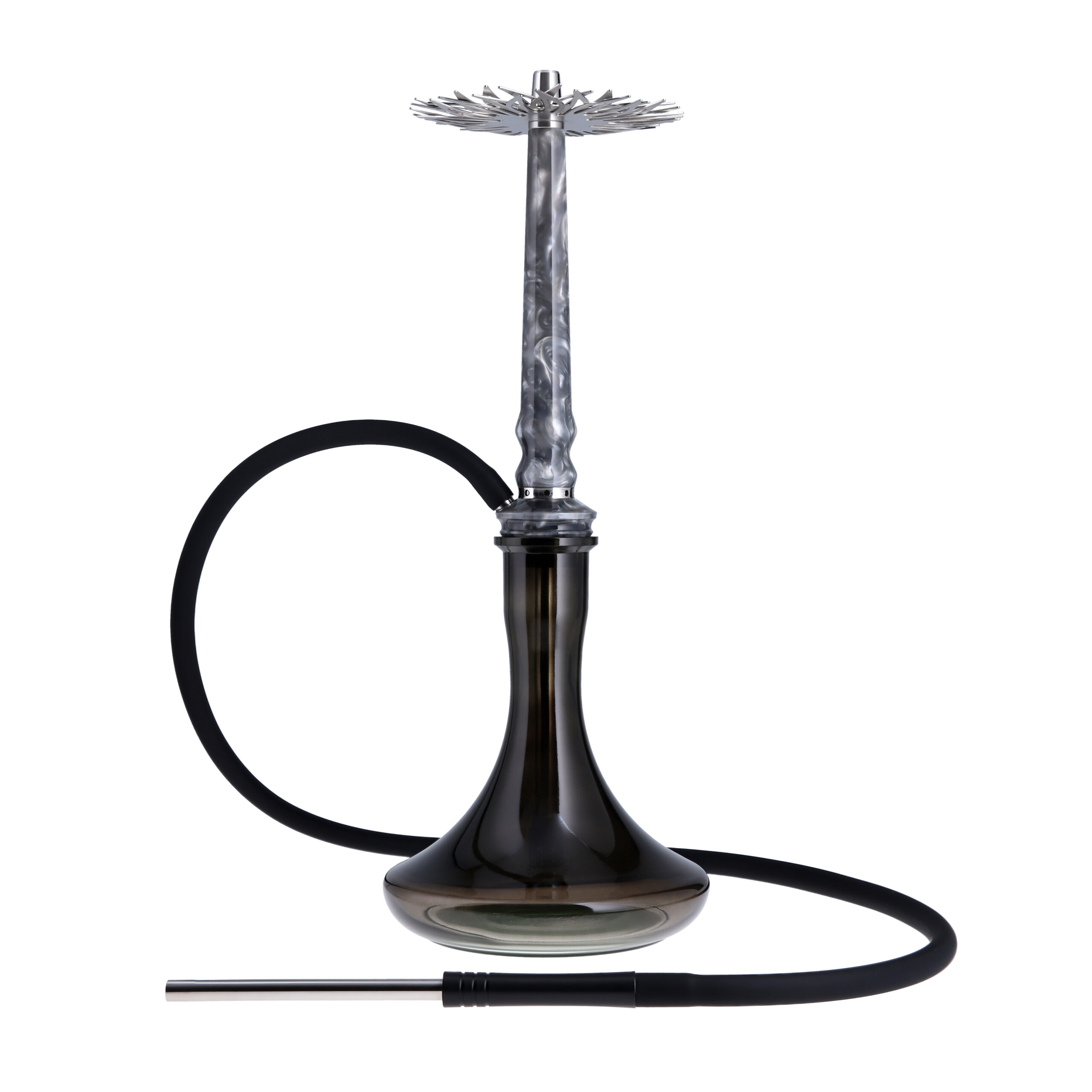 Tiaga Astra Crystal Silver на колбі Craft чорна - Кальяни Tiaga Hookah